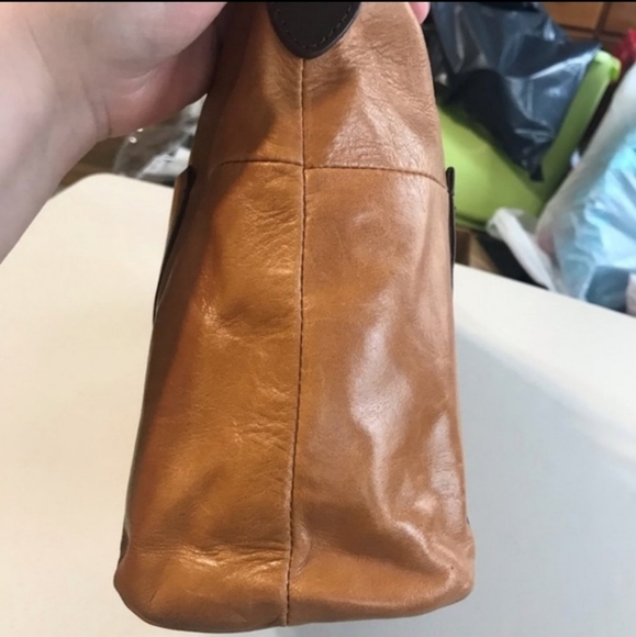 HOBO Leather Shoulder Bag Cognac Camel - Picture 7 of 7